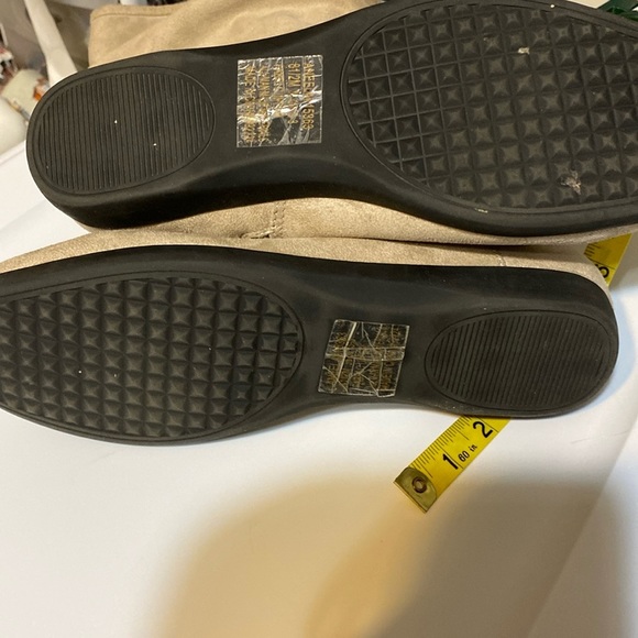 Comfortview faux suede rounded toe slouch boots, 1 inch heel 10 inch sha… - Picture 8 of 11